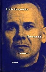 PROSA II. VOLUMEN III (LUIS CERNUDA) | 9788478442201 | CERNUDA,LUIS | Llibreria Drac - Librería de Olot | Comprar libros en catalán y castellano online