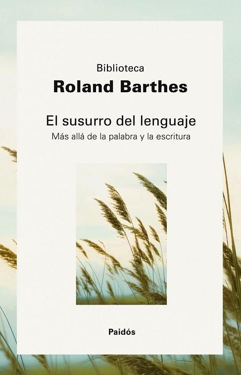 SUSURRO DEL LENGUAJE, EL | 9788449322754 | BARTHES, ROLAND | Llibreria Drac - Llibreria d'Olot | Comprar llibres en català i castellà online