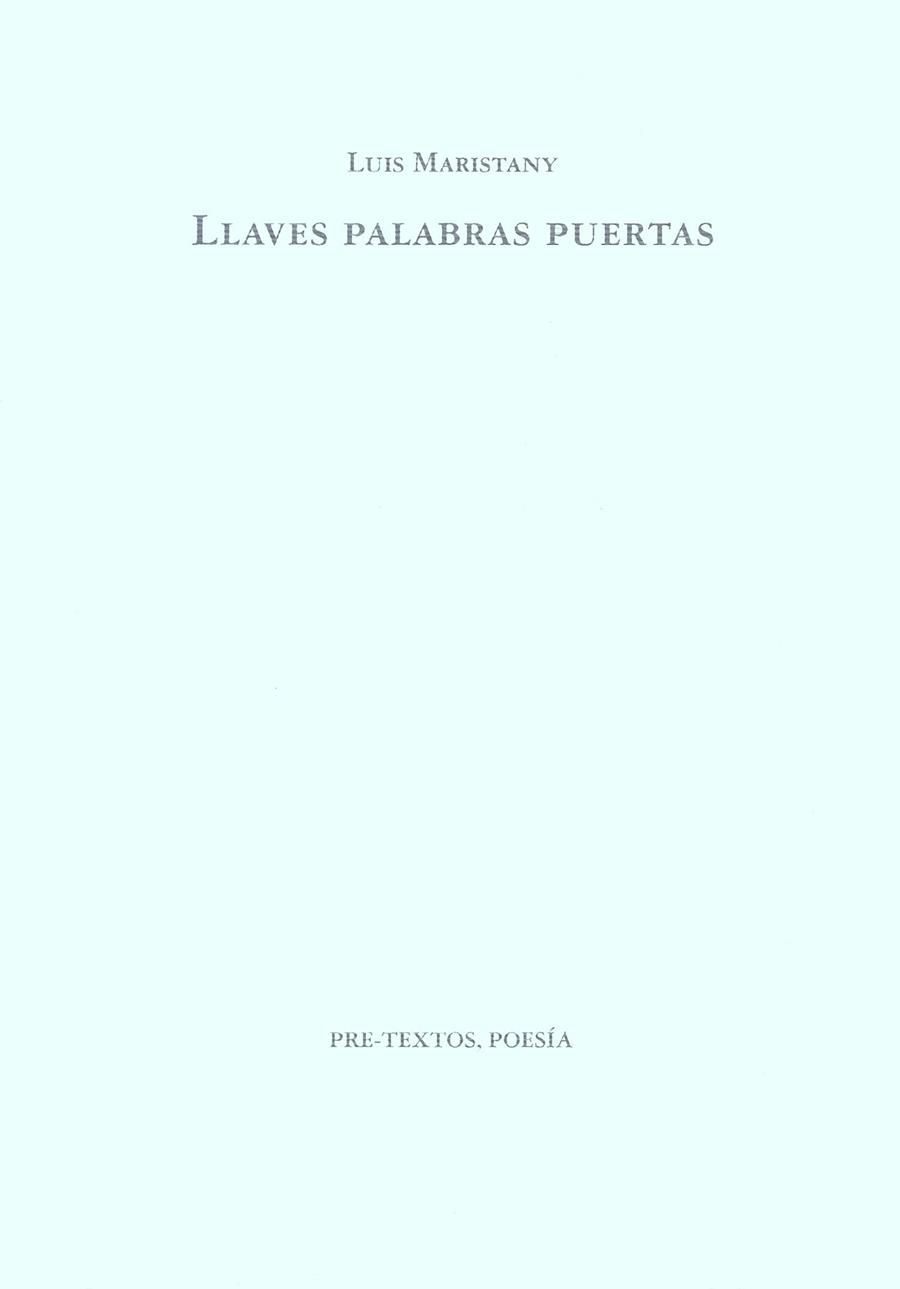 LLAVES PALBRAS PUERTAS | 9788481910384 | MARISTANY, LUIS | Llibreria Drac - Llibreria d'Olot | Comprar llibres en català i castellà online