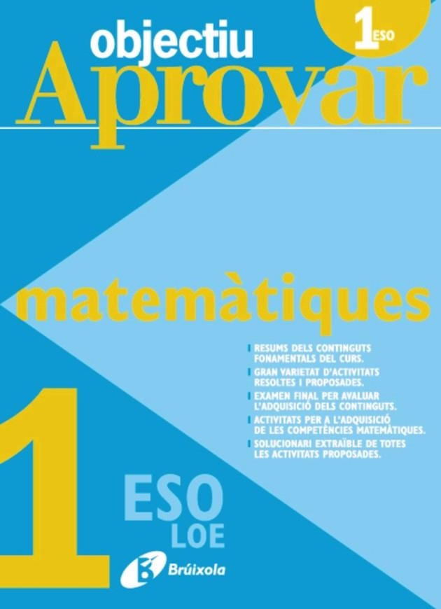 OBJECTIU APROVAR MATEMATIQUES 1 ESO | 9788499060132 | VV.AA. | Llibreria Drac - Llibreria d'Olot | Comprar llibres en català i castellà online