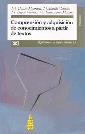 COMPRENSION Y ADQUISIC. DE CONOC. A PARTIR DE TEXT | 9788432308932 | GARCIA MADRUGA, J.A. | Llibreria Drac - Llibreria d'Olot | Comprar llibres en català i castellà online