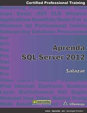 APRENDA SQL SERVER 2012 | 9788426719805 | SALAZAR | Llibreria Drac - Librería de Olot | Comprar libros en catalán y castellano online