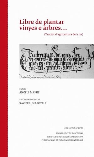 LIBRE DE PLANTAR VINYES E ARBRES | 9788498834666 | ANÒNIM | Llibreria Drac - Librería de Olot | Comprar libros en catalán y castellano online