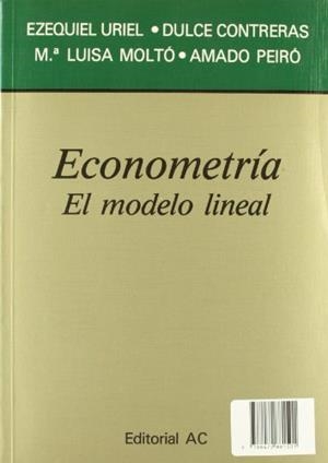 ECONOMETRIA.EL MODELO LINEAL | 9788472881501 | URIEL,EZEQUIEL | Llibreria Drac - Llibreria d'Olot | Comprar llibres en català i castellà online