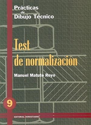 TEST DE NORMALIZACION N#9 | 9788470631450 | MATUTE ROYO | Llibreria Drac - Librería de Olot | Comprar libros en catalán y castellano online