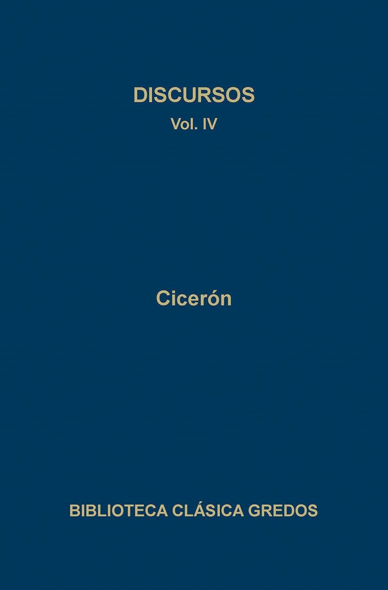 DISCURSOS IV | 9788424916497 | CICERON, MARCO TULIO | Llibreria Drac - Llibreria d'Olot | Comprar llibres en català i castellà online