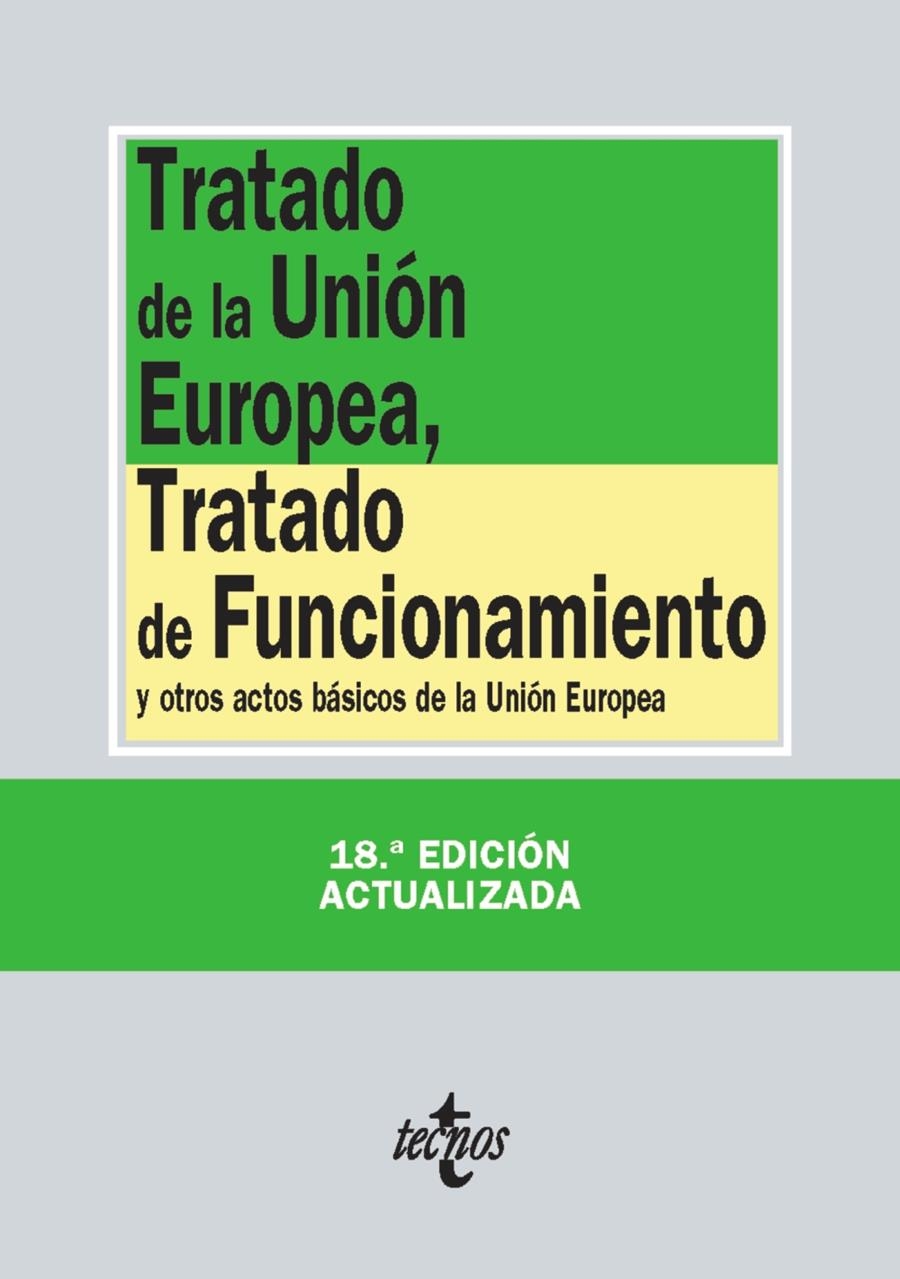 TRATADO DE LA UNIÓN EUROPEA, TRATADO DE FUNCIONAMIENTO (EDICIÓN 2014) | 9788430962440 | VV.AA. | Llibreria Drac - Librería de Olot | Comprar libros en catalán y castellano online