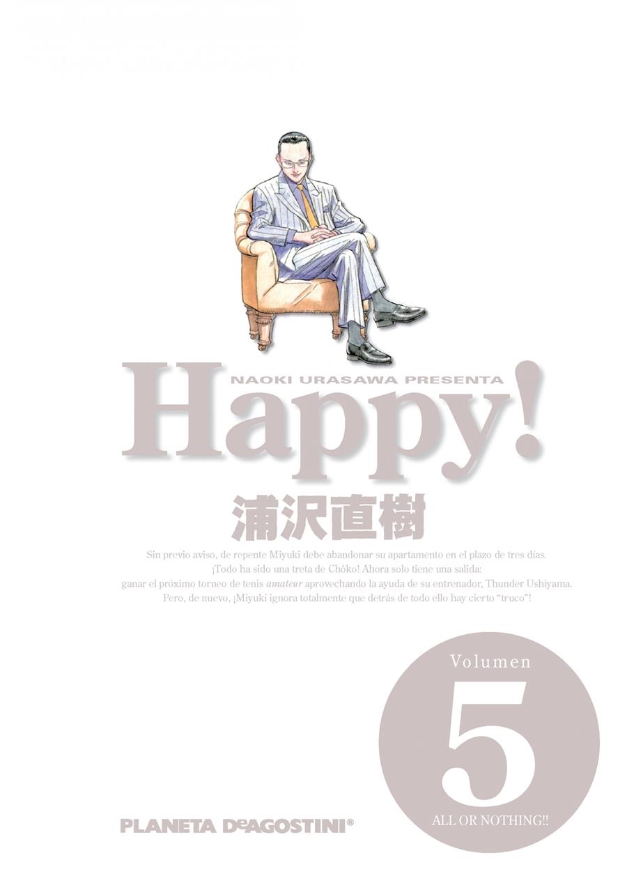 HAPPY! VOL.5 | 9788415921059 | URASAWA, NAOKI | Llibreria Drac - Librería de Olot | Comprar libros en catalán y castellano online