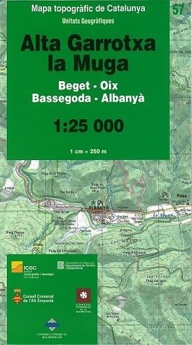 MAPA ALTA GARROTXA - LA MUGA 1:25000 | 9788439391647 | AA.DD. | Llibreria Drac - Librería de Olot | Comprar libros en catalán y castellano online
