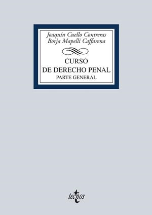 CURSO DE DERECHO PENAL | 9788430962891 | CUELLO, JOAQUÍN ; MAPELLI, BORJA | Llibreria Drac - Librería de Olot | Comprar libros en catalán y castellano online