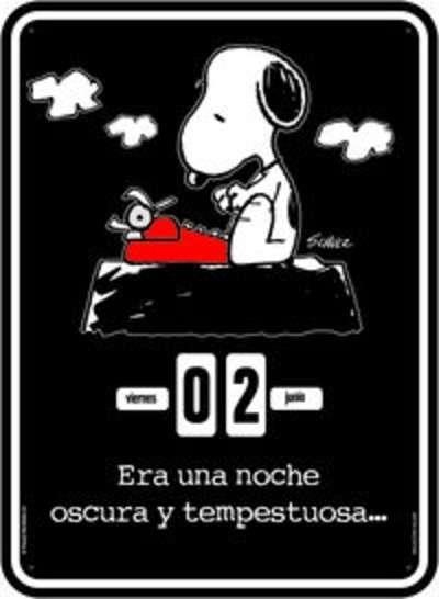 CALENDARIO SNOOPY ERA UNA NOCHE OSCURA Y TEMPESTUOSA | 9788868214296 | SCHLUZ, CHARLES | Llibreria Drac - Librería de Olot | Comprar libros en catalán y castellano online