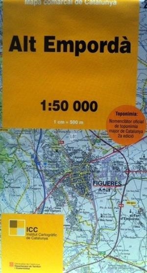 MAPA ALT EMPORDA Nº2 1:50.000 - MAPA COMARCAL CATALUNYA (2014) | 9788439390534 | Llibreria Drac - Llibreria d'Olot | Comprar llibres en català i castellà online