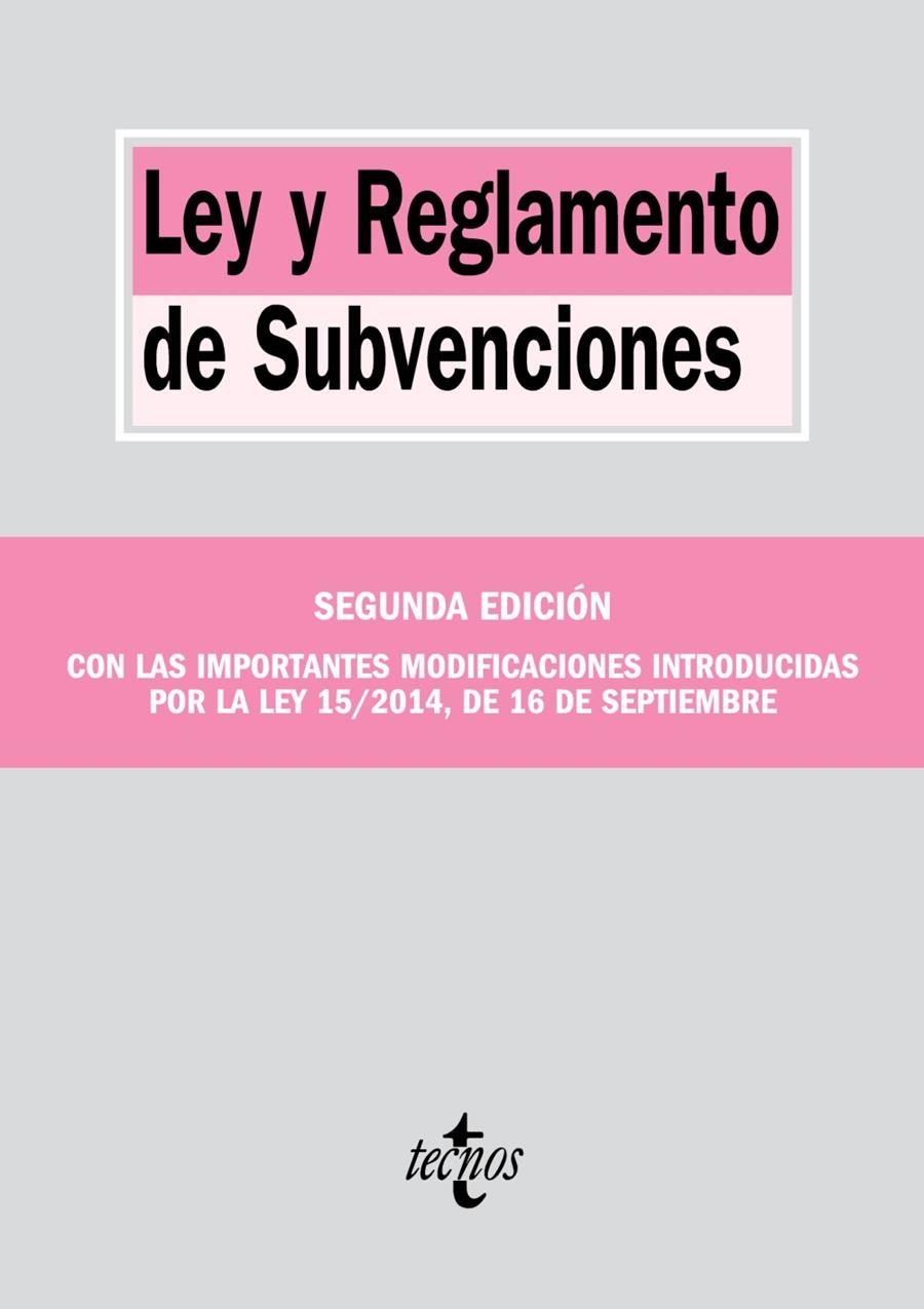 LEY Y REGLAMENTO DE SUBVENCIONES (SEGUNDA EDICIÓN= | 9788430964932 | AAVV | Llibreria Drac - Librería de Olot | Comprar libros en catalán y castellano online