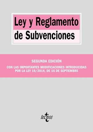 LEY Y REGLAMENTO DE SUBVENCIONES (SEGUNDA EDICIÓN= | 9788430964932 | AAVV | Llibreria Drac - Librería de Olot | Comprar libros en catalán y castellano online