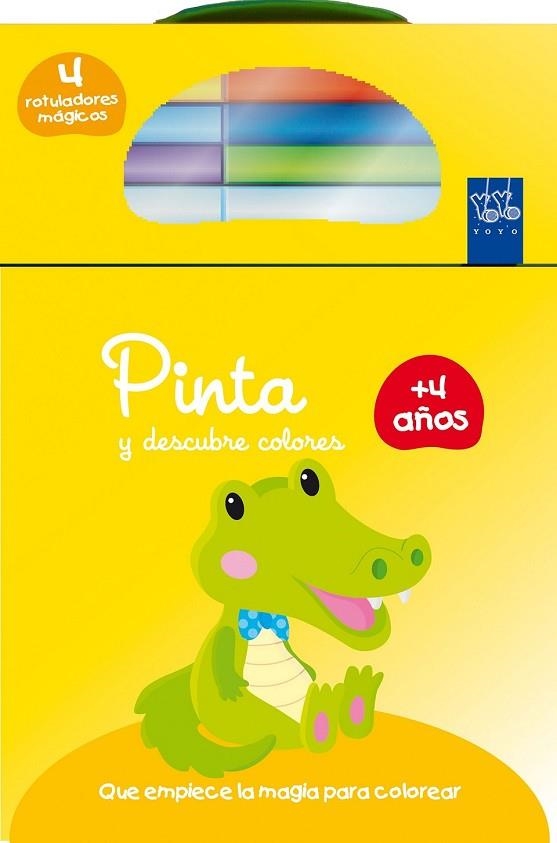 PINTA Y DESCUBRE COLORES +4. COCODRILO | 9788408134749 | YOYO | Llibreria Drac - Librería de Olot | Comprar libros en catalán y castellano online