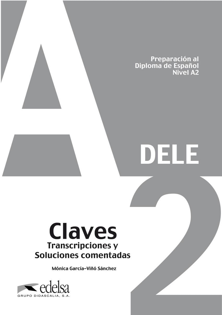 CLAVES DELE A2 | 9788477116356 | GARCÍA-VIÑÓ, MÓNICA | Llibreria Drac - Librería de Olot | Comprar libros en catalán y castellano online