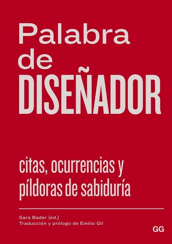 PALABRA DE DISEÑADOR | 9788425227783 | BADER, SARA | Llibreria Drac - Librería de Olot | Comprar libros en catalán y castellano online