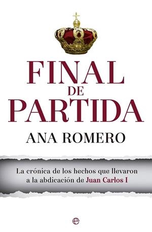FINAL DE PARTIDA | 9788490603031 | ROMERO, ANA | Llibreria Drac - Llibreria d'Olot | Comprar llibres en català i castellà online