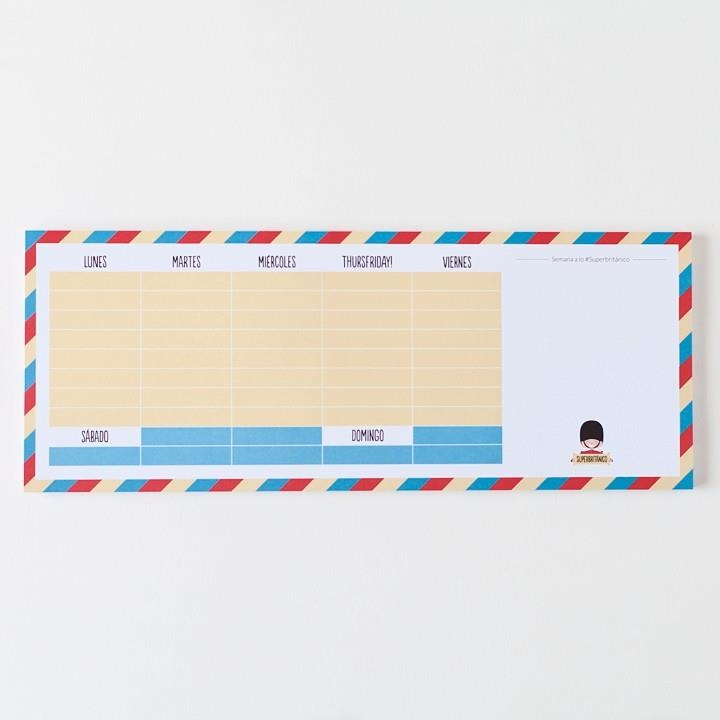 ORGANIZADOR SEMANAL SUPERBRITÁNICO | 8432715075967 | Llibreria Drac - Librería de Olot | Comprar libros en catalán y castellano online