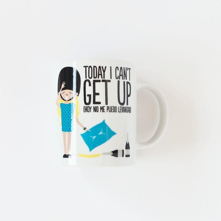 TAZA SUPERBRITÁNICO TODAY I CAN'T GET UP | 8432715076209 | Llibreria Drac - Librería de Olot | Comprar libros en catalán y castellano online