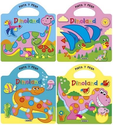 PINTA Y PEGA DINOLAND (4 TÍTULOS) | 9788467746259 | BUSQUETS, JORDI | Llibreria Drac - Llibreria d'Olot | Comprar llibres en català i castellà online