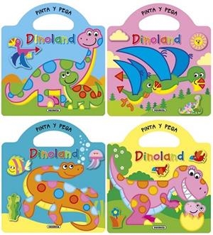 PINTA Y PEGA DINOLAND (4 TÍTULOS) | 9788467746259 | BUSQUETS, JORDI | Llibreria Drac - Llibreria d'Olot | Comprar llibres en català i castellà online