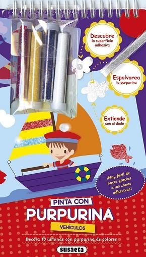 PINTA CON PURPURINA VEHÍCULOS | 9788467741957 | VV.AA. | Llibreria Drac - Llibreria d'Olot | Comprar llibres en català i castellà online