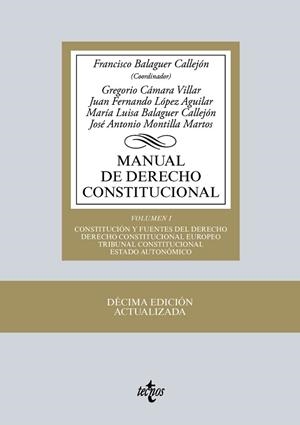 MANUAL DE DERECHO CONSTITUCIONAL (VOL. I) | 9788430966554 | BALAGUER, FRANCISCO ; CÁMARA, GREGORIO ; LÓPEZ, JUAN FERNANDO | Llibreria Drac - Librería de Olot | Comprar libros en catalán y castellano online