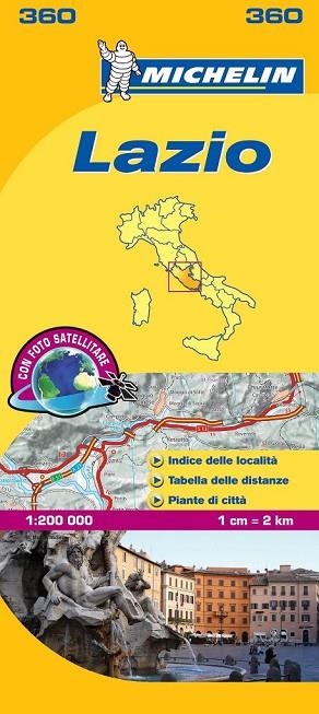 LAZIO (MAPA LOCAL ITALIA 360) | 9782067126695 | MICHELIN | Llibreria Drac - Librería de Olot | Comprar libros en catalán y castellano online