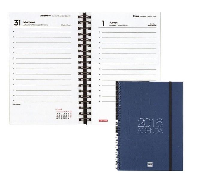 AGENDA 2016 OPAQUE E10 1DP BLAU CAT | 8422952124566 | Llibreria Drac - Librería de Olot | Comprar libros en catalán y castellano online