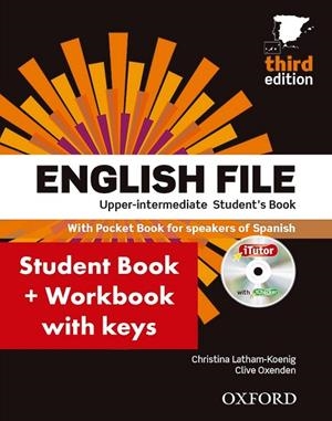 ENGLISH FILE UPPER-INTERMEDIATE: STUDENT'S BOOK WORK BOOK WITH KEY PACK (3RD EDI | 9780194558662 | VV.AA. | Llibreria Drac - Librería de Olot | Comprar libros en catalán y castellano online