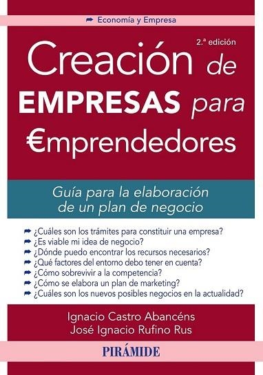 CREACIÓN DE EMPRESAS PARA EMPRENDEDORES | 9788436834109 | VV.AA. | Llibreria Drac - Llibreria d'Olot | Comprar llibres en català i castellà online