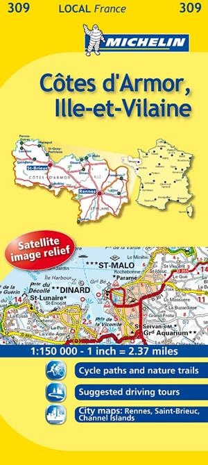 COTES D'ARMOR, ILLE-ET-VILAINE MAPA LOCAL FRANCE (309) | 9782067133631 | VV.AA. | Llibreria Drac - Librería de Olot | Comprar libros en catalán y castellano online
