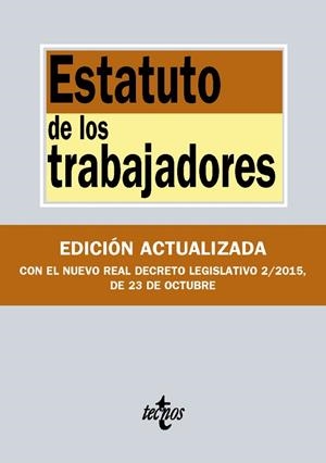 ESTATUTO DE LOS TRABAJADORES | 9788430968510 | EDITORIAL TECNOS | Llibreria Drac - Librería de Olot | Comprar libros en catalán y castellano online