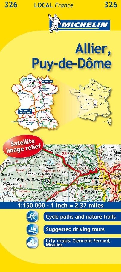 ALLIER PUY-DE-DÔME MAPA LOCAL FRANCE (326) | 9782067133808 | Llibreria Drac - Librería de Olot | Comprar libros en catalán y castellano online