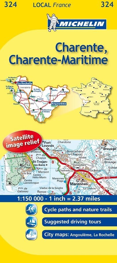 CHARENTE CHARENTE-MARITIME MAPA LOCAL FRANCE (324) | 9782067133785 | Llibreria Drac - Librería de Olot | Comprar libros en catalán y castellano online