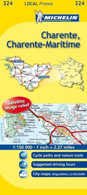 CHARENTE CHARENTE-MARITIME MAPA LOCAL FRANCE (324) | 9782067133785 | Llibreria Drac - Librería de Olot | Comprar libros en catalán y castellano online