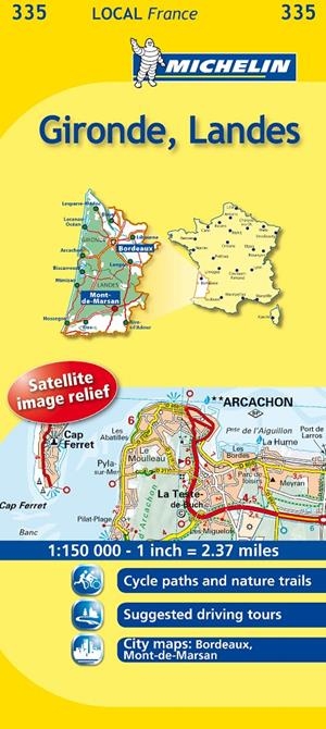 GIRONDE, LANDES MAPA LOCAL FRANCE (335) | 9782067133891 | Llibreria Drac - Librería de Olot | Comprar libros en catalán y castellano online