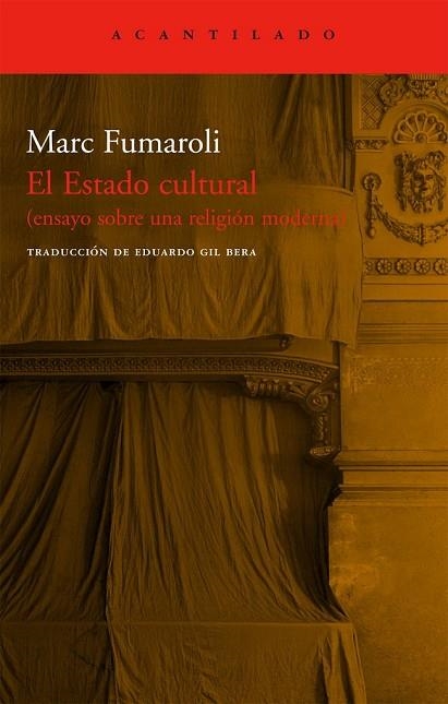ESTADO CULTURAL, EL | 9788496834026 | FUMAROLI, MARC | Llibreria Drac - Librería de Olot | Comprar libros en catalán y castellano online