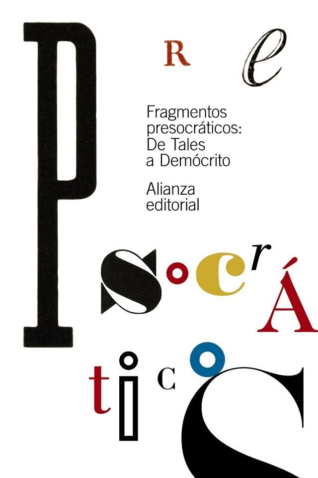 FRAGMENTOS PRESOCRÁTICOS. DE TALES A DEMOCRITO | 9788491042204 | AA.DD. | Llibreria Drac - Librería de Olot | Comprar libros en catalán y castellano online