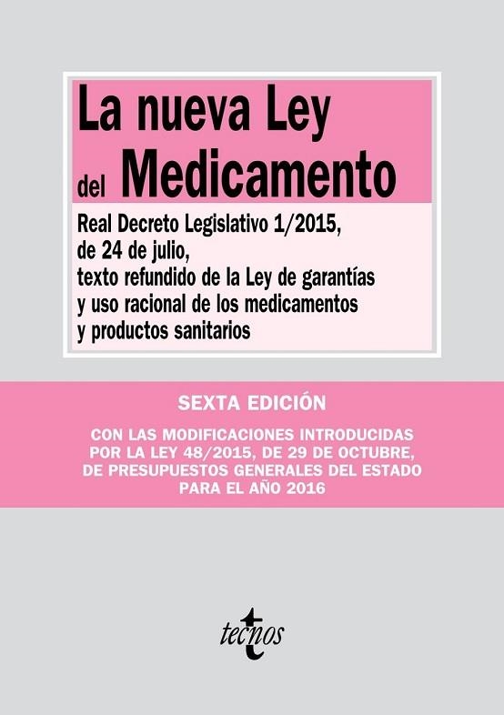 NUEVA LEY DEL MEDICAMENTO, LA | 9788430968602 | EDITORIAL TECNOS | Llibreria Drac - Librería de Olot | Comprar libros en catalán y castellano online