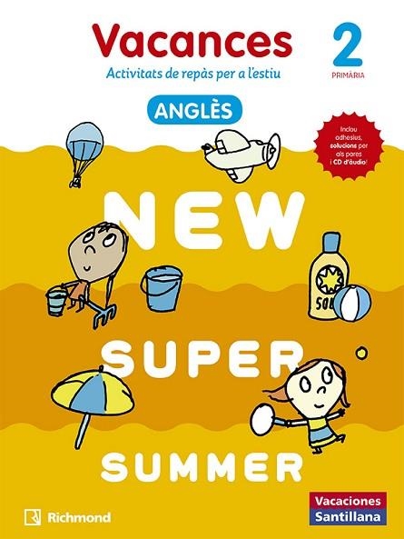 NEW SUPER SUMMER. 2ON PRIMÀRIA VACANCES ANGLÈS | 9788466823043 | AAVV | Llibreria Drac - Librería de Olot | Comprar libros en catalán y castellano online