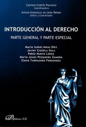 INTRODUCCIÓN AL DERECHO. PARTE GENERAL Y PARTE ESPECIAL | 9788490855201 | CORTÉS PACHECO, CARMEN/Y OTROS | Llibreria Drac - Librería de Olot | Comprar libros en catalán y castellano online