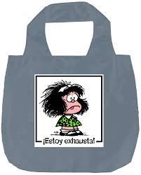 BOLSA PLEGABLE MAFALDA ESTOY EXHAUSTA - NEGRA | 9788868219161 | VV.AA. | Llibreria Drac - Llibreria d'Olot | Comprar llibres en català i castellà online