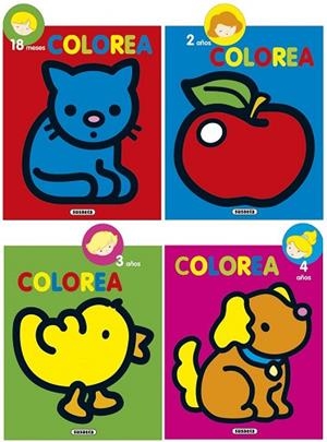 COLOREA POR EDADES (4 TÍTULOS) | 9788467742138 | Llibreria Drac - Llibreria d'Olot | Comprar llibres en català i castellà online