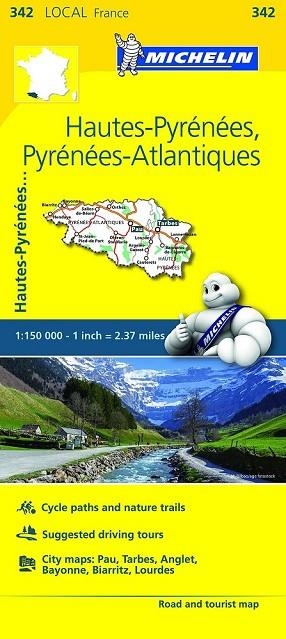 HAUTES PYRENEES, PYRENEES ATLANTIQUES MAPA LOCAL FRANCE (342) 1:150000 | 9782067210738 | AA.DD. | Llibreria Drac - Librería de Olot | Comprar libros en catalán y castellano online