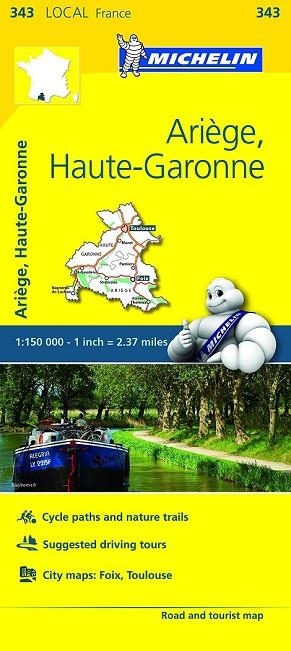 ARIEGE HAUTE-GARONNE MAPA LOCAL FRANCE (343) 1:150000 | 9782067210752 | AA.DD. | Llibreria Drac - Librería de Olot | Comprar libros en catalán y castellano online