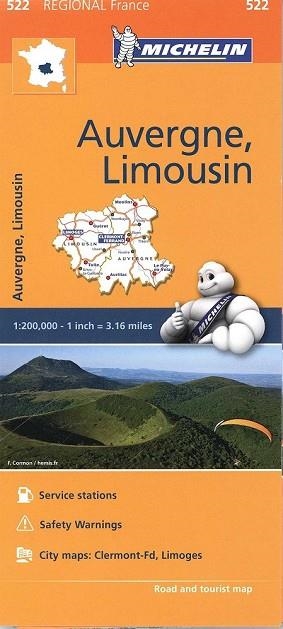 AUVERGNE LIMOUSIN MAPA REGIONAL FRANCE (522) 1:200000 | 9782067209268 | AA.DD. | Llibreria Drac - Librería de Olot | Comprar libros en catalán y castellano online