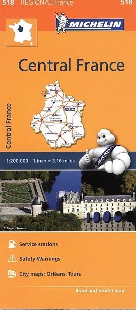 CENTRAL FRANCE MAPA REGIONAL FRANCE (518) 1:200000 | 9782067211827 | AA.DD. | Llibreria Drac - Librería de Olot | Comprar libros en catalán y castellano online