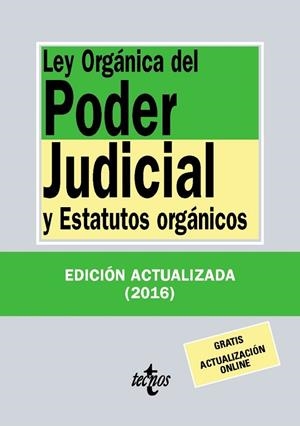 LEY ORGÁNICA DEL PODER JUDICIAL (2016) | 9788430970001 | AAVV | Llibreria Drac - Librería de Olot | Comprar libros en catalán y castellano online